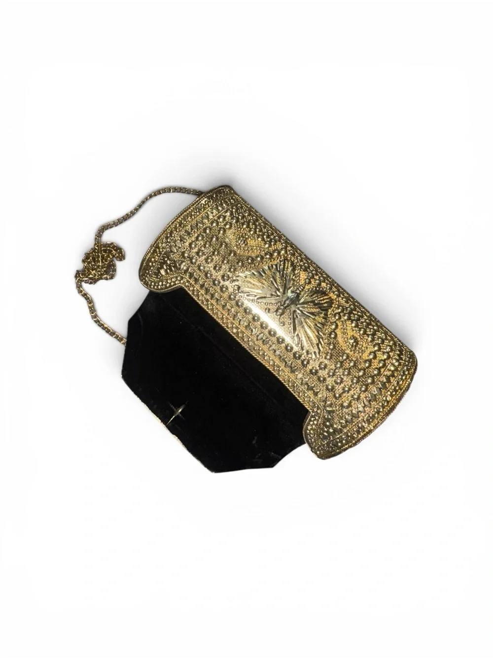 Embellished Gold Butterfly Evening Clutch